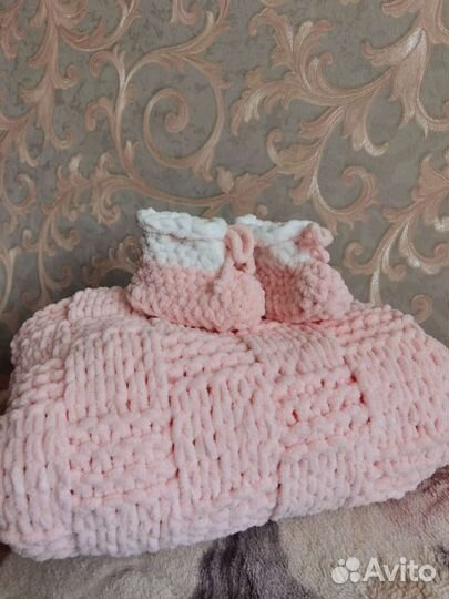 Плюшевый плед детский, одеяло