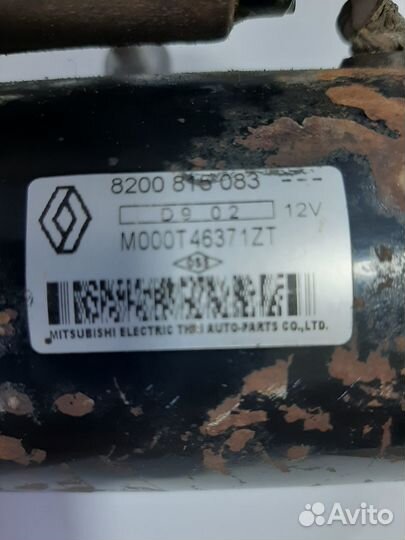 Стартер renault logan 1.4