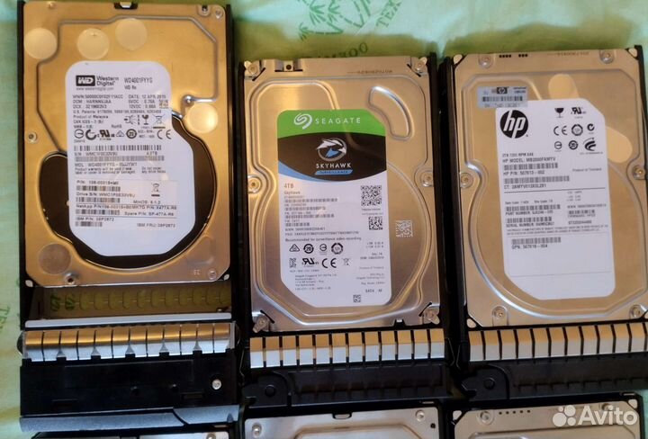 Серверные жёсткие диски for Gen8, Gen9, Gen10