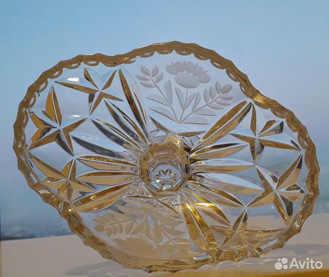 Конфетница. Хрусталь. Чехословакия