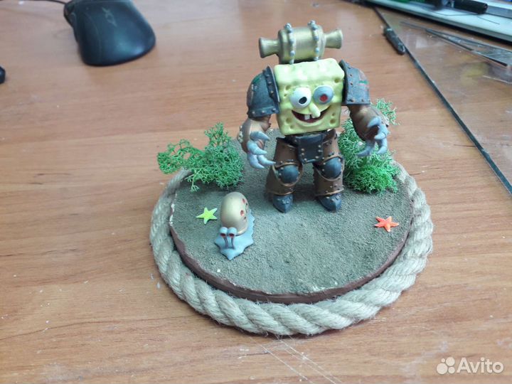 Диорама Sponge Bob в стиле стим панк