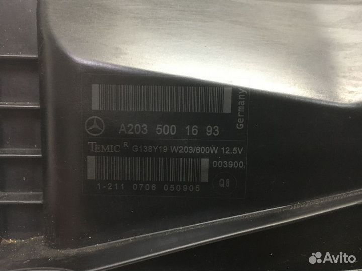 Вентилятор радиатора Mercedes-Benz CLK-Class