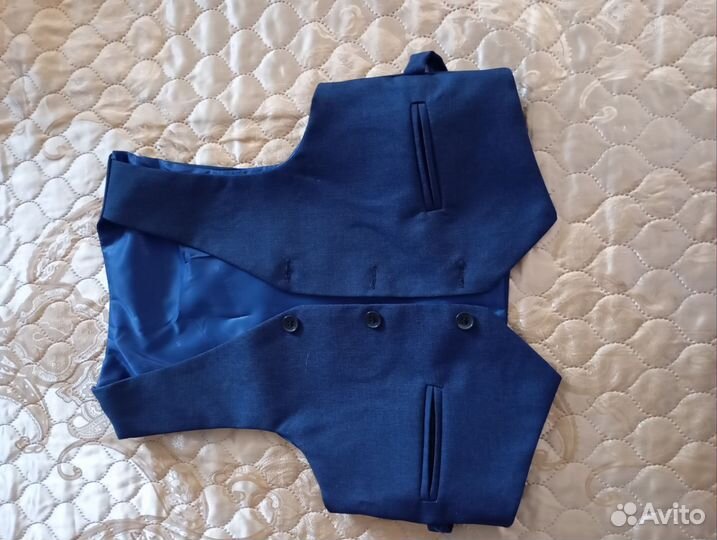 Школьный костюм для мальчика 122 128 темно синий