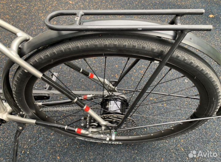 Велосипед на ременном приводе и планетарной втулке