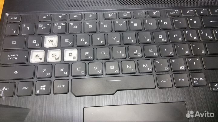 Asus FX506 FX706 кнопки клавиатуры