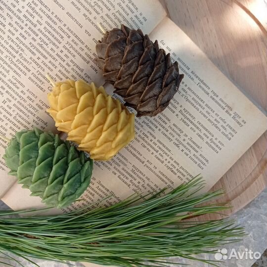 Свечи шишки кедровые восковые