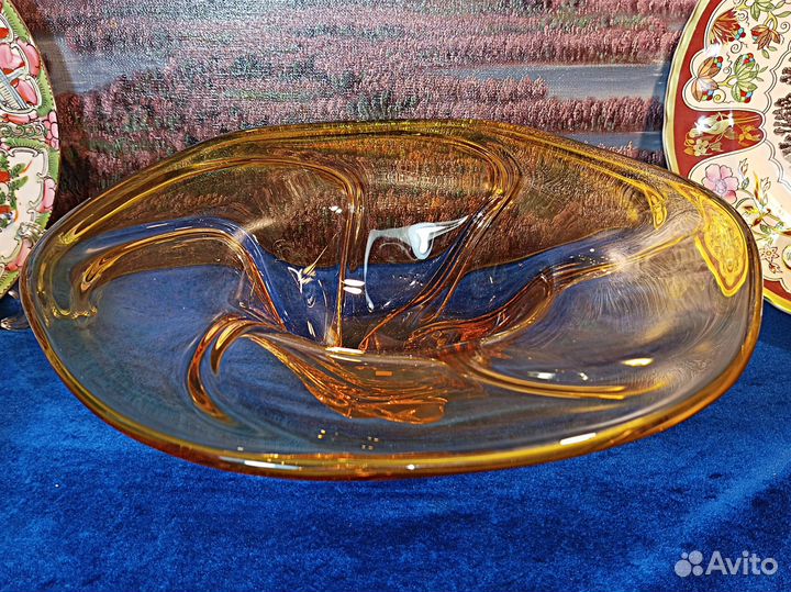 Ваза.Франция.Художественное стекло.VMC Reims