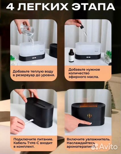 Мини вентилятор ручной с увлажнителем синий