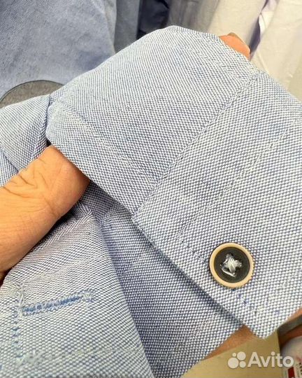 Рубашка голубая (92- 122)