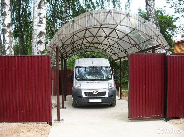 Установка откатных ворот