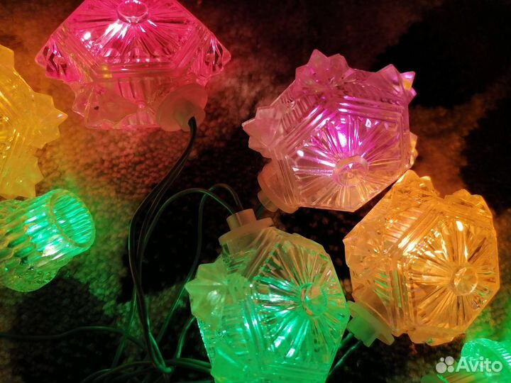 Елочная гирлянда (электрогирлянда) Искра, СССР