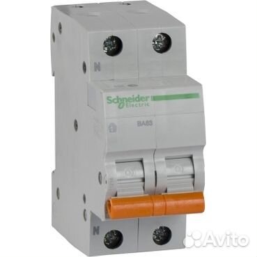 Schneider Electric Домовой ва63 Автоматический выключатель 1P+N 20A (С) 4.5kA