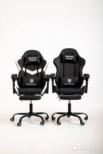 Кресло игровое компьютерное для геймеров с массажем