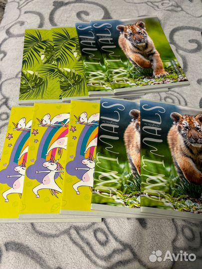 Набор тетрадей в клетку 14 шт 48 л+96 л новые