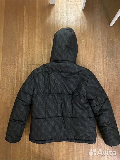 Пуховик scr merch monogram down jacket черный