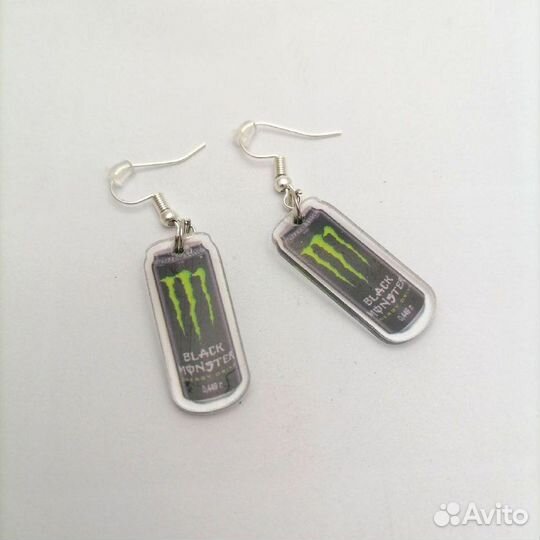 Серьги акриловые (Hello Kitty, Наруто, Монстр)