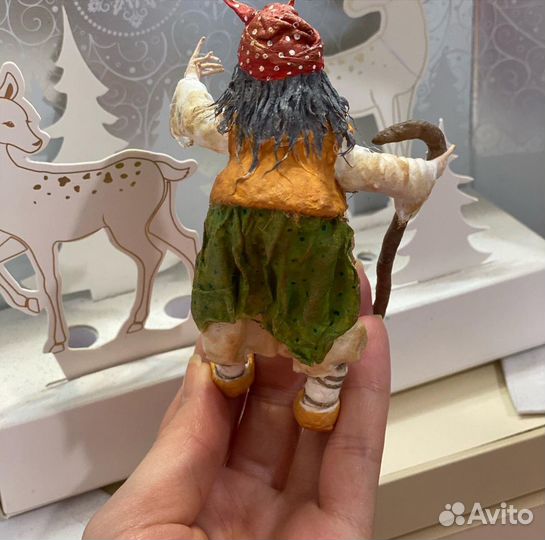 Ватные елочные игрушки