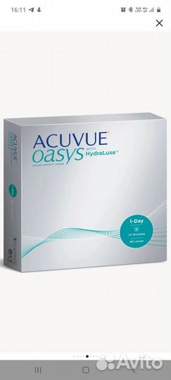 Линзы acuvue oasys однодневные 90 штук -3.75