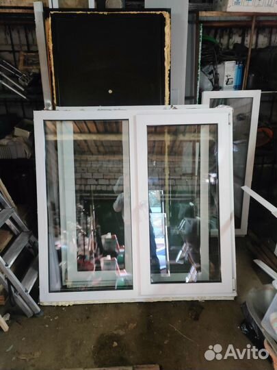 Окна пластиковые бу глухие