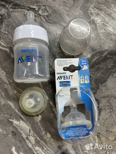 Бутылочка avent 125 мл (3 капли ) с 3 месяцев