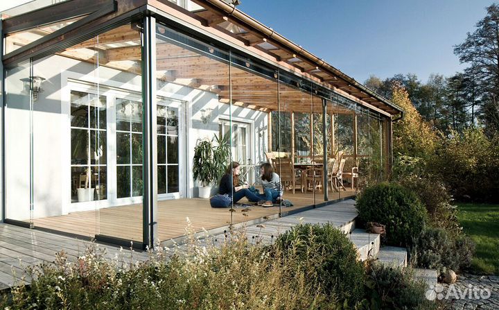 Безрамное остекление любой сложности