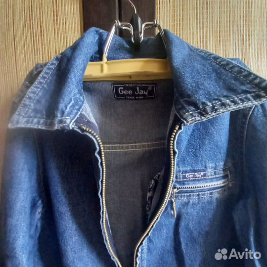 Джинсовая рубашка для девочки 110