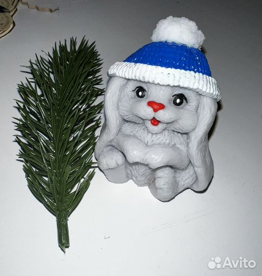 Сувенирное Мыло ручной работы зайка