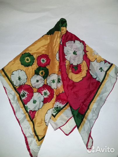 Коты(шёлк) Платок Япония цветы