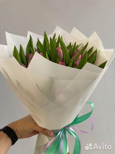 Букет 49 тюльпанов