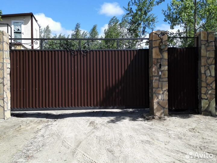 Откатные ворота с монтажом под ключ