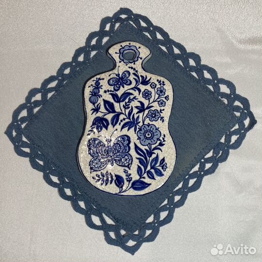 Посуда СССР - керамическая доска / сырная доска