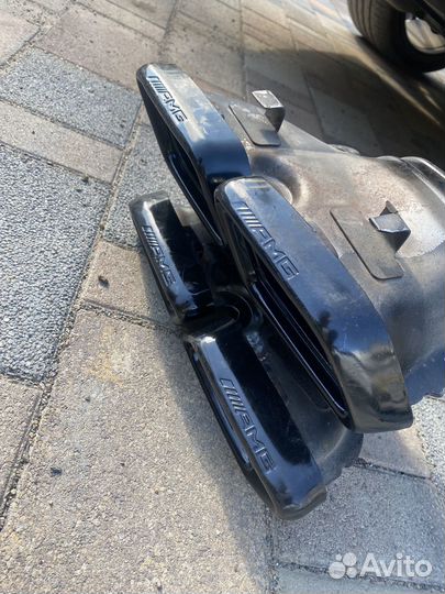 Насадки на глушитель mercedes amg black