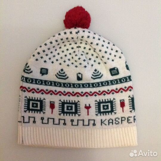 Детская шапка с логотипом Kaspersky lab б/у 48