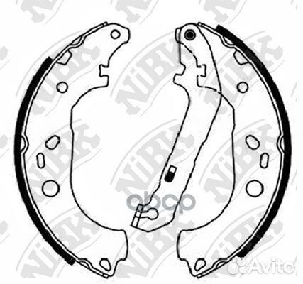 Колодки тормозные барабанные FN51001 NiBK
