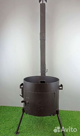 Очаг для казана 10 литров 3 мм съёмные ножки