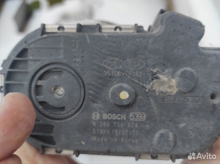 Дроссельная заслонка на solaris 1 35100-2b152