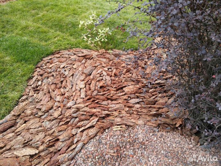 Мульча в пакетах по 50л. Кора сосны