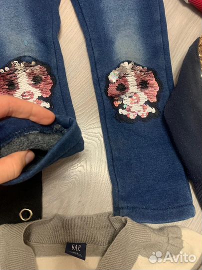 Теплые вещи пакетом на девочку