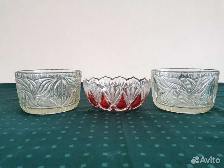 Хрустальные вазы и салатники Чехословакия