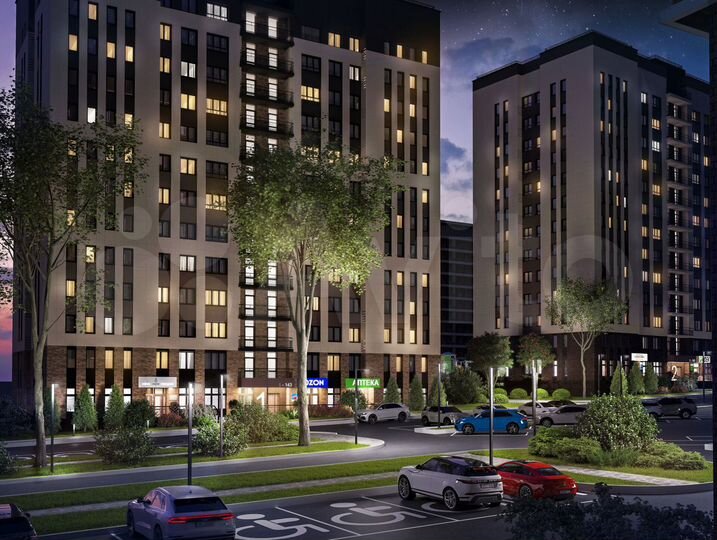 2-к. квартира, 59,6 м², 11/17 эт.