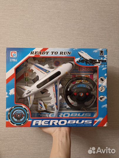 Самолет на р/у со штурвалом игрушки