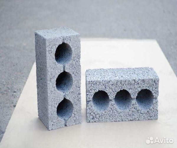 Керамзитные блоки с круглыми отверстиями арт.бк-25
