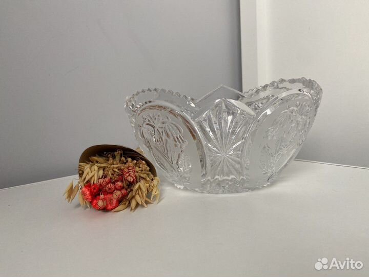 Салатница конфетница СССР хрусталь