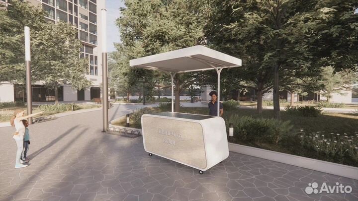 Торговая тележка для парка и ТЦ Стиляга