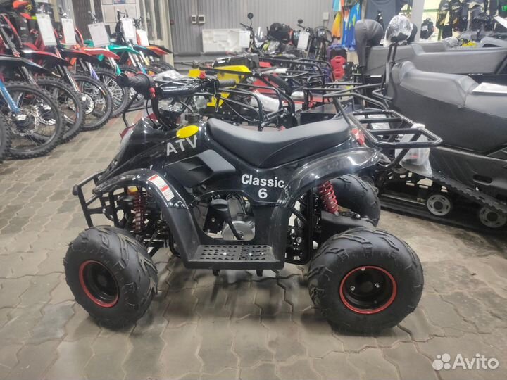 Квадрик ATV Classic 6 110, реверс и LED оптика, безопасный, для активных детей