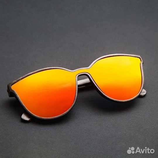 Солнцезащитные очки из дерева «Kingston Dark Red»