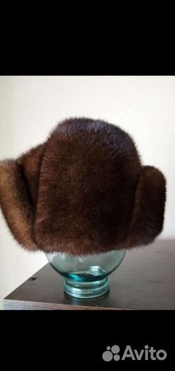 Норковая шапка мужская ушанка