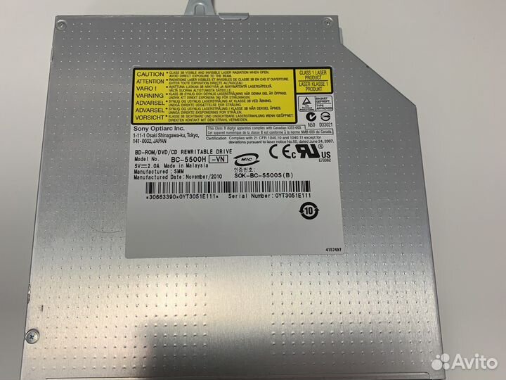 Привод BD-ROM&DVD BC-5500H для ноутбука