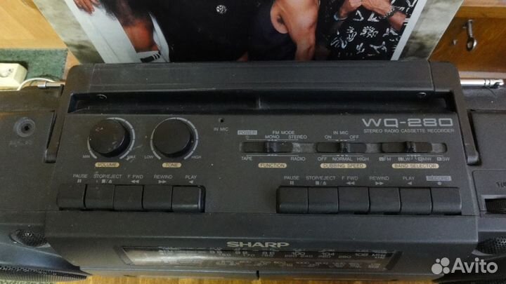 Двухкассетная магнитола sharp WQ - 280