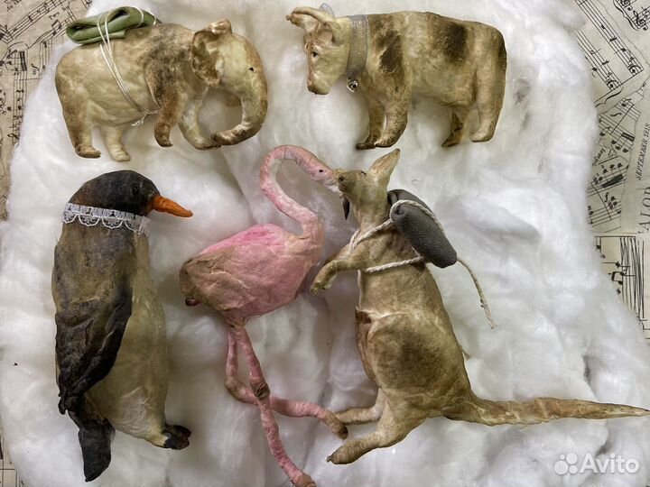 Ватные игрушки ручной работы